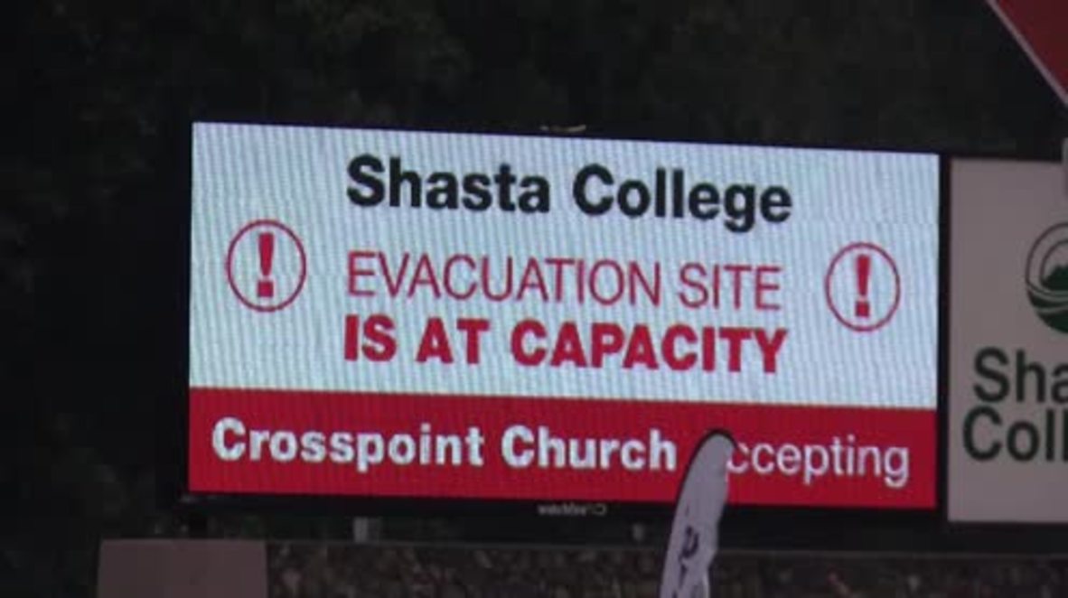 USA: Carr Fire evacuation shelter reaches full capacity