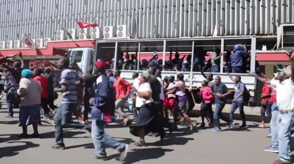Zimbabue: Violentos enfrentamientos entre la policía y los simpatizantes de la oposición tras las elecciones