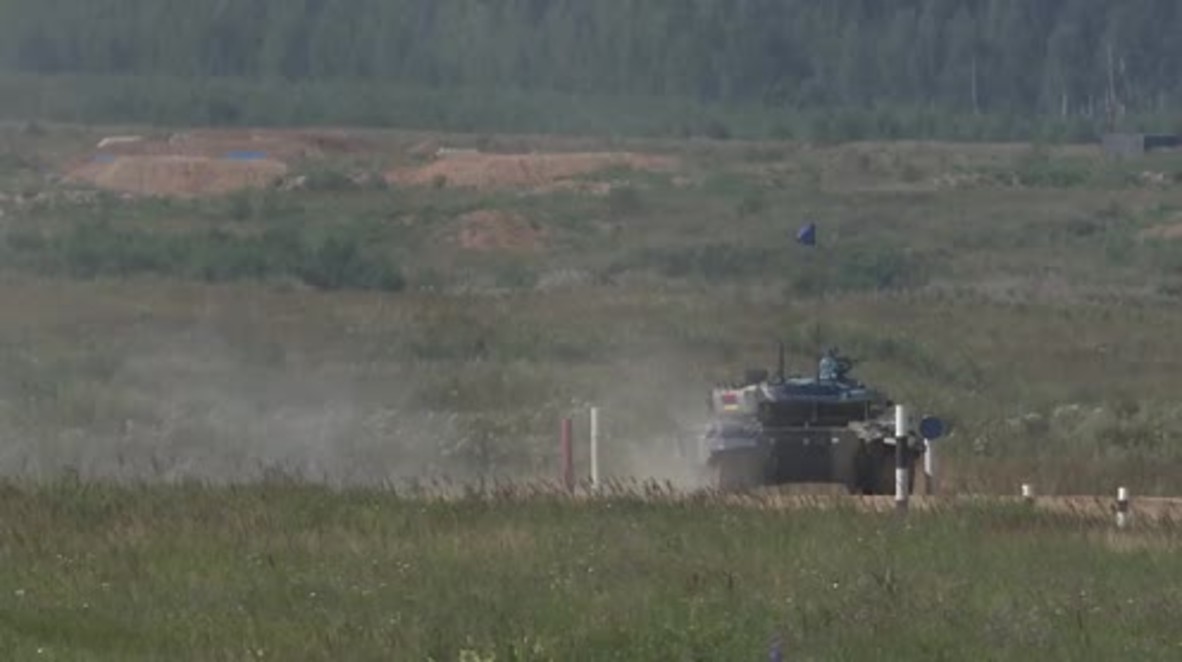 Russia: BOOM! International Army Games tank biathlon
