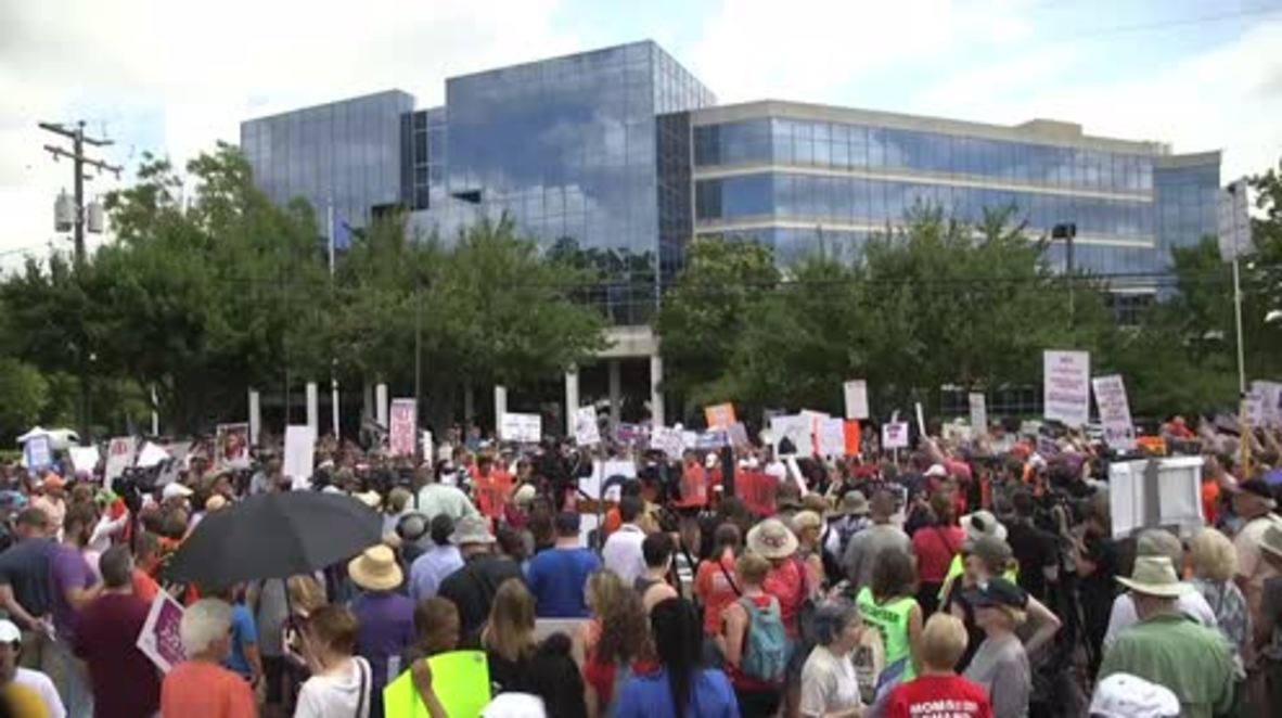 USA: Hundreds rally against gun violence outside NRA heaquarters