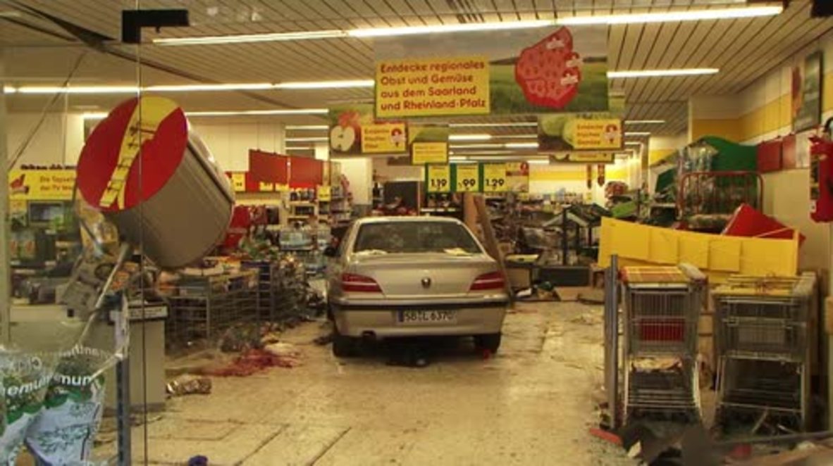 Germany: Pensioner rams into supermarket injuring wife and four others