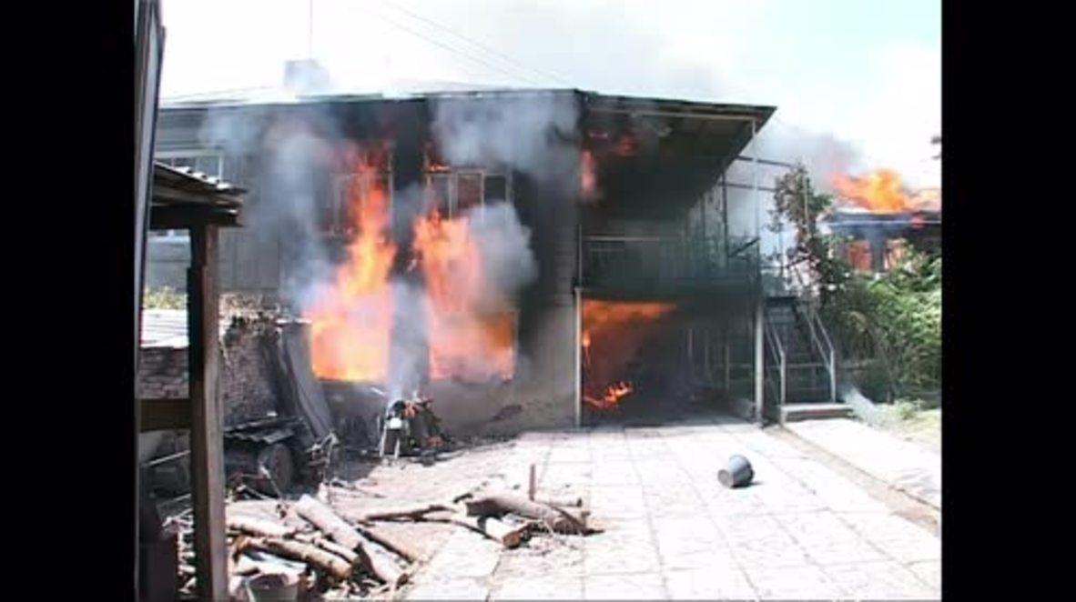 Osetia del Sur: Un video de archivo muestra la destrucción de la guerra de 2008