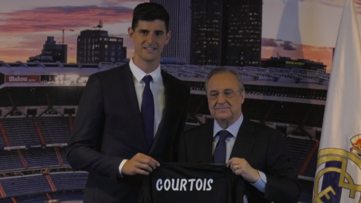 Spain: Keeper Courtois officially presented after $45m Real deal