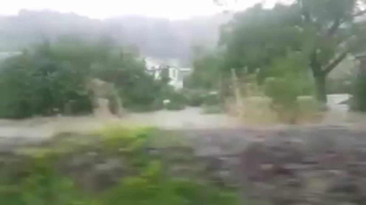 Francia: Ríos desbordados tras fuertes lluvias en la región de Gard, Francia