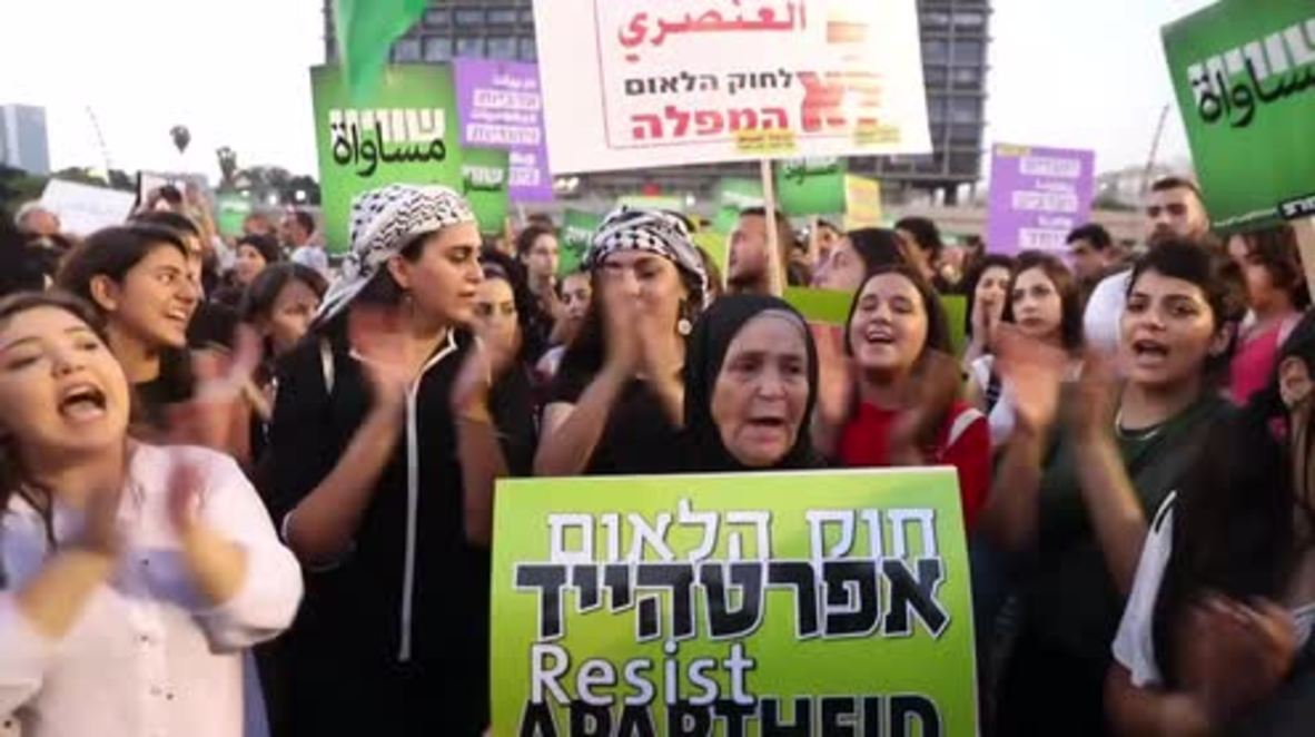 Israel: Israelis, Arabs join forces against Jewish Nation-State Law in Tel Aviv