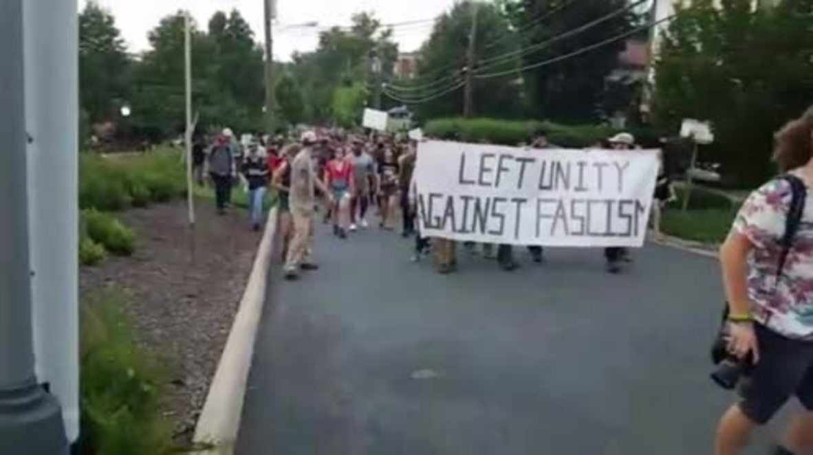 EE.UU.: Cientos marchan en Charlottesville por el aniversario de la manifestación de extrema derecha