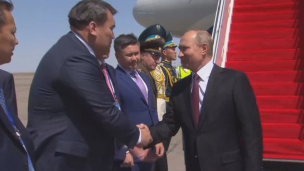 Kazajistán: Putin aterriza en Aktau para la Cumbre del Caspio