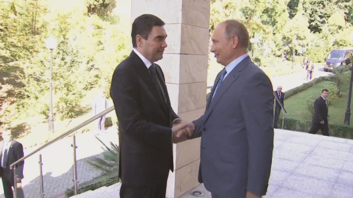 Russia: Putin welcomes President of Turkmenistan to Sochi