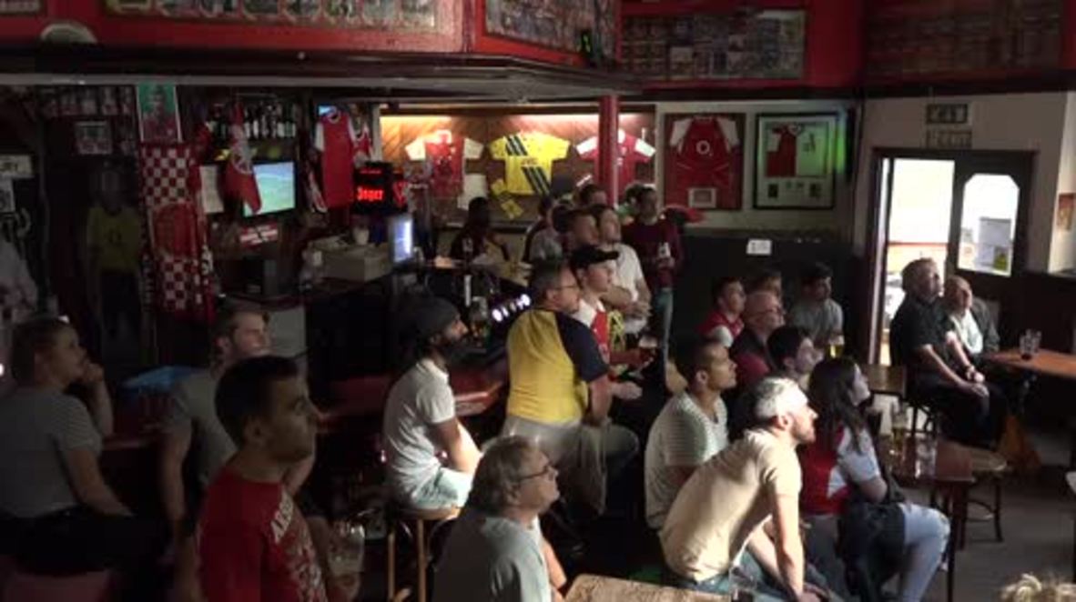 UK: Arsenal fans watch side lose 3-2 to Chelsea