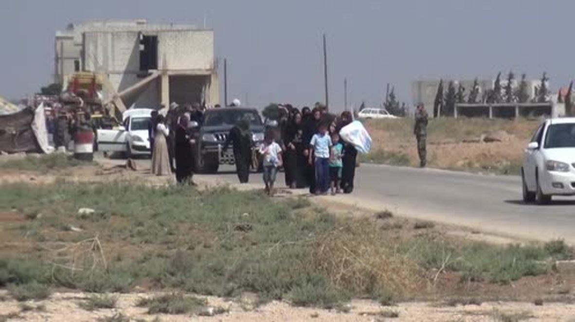 Syria: Displaced civilians return home through Abu al-Dhuhour corridor