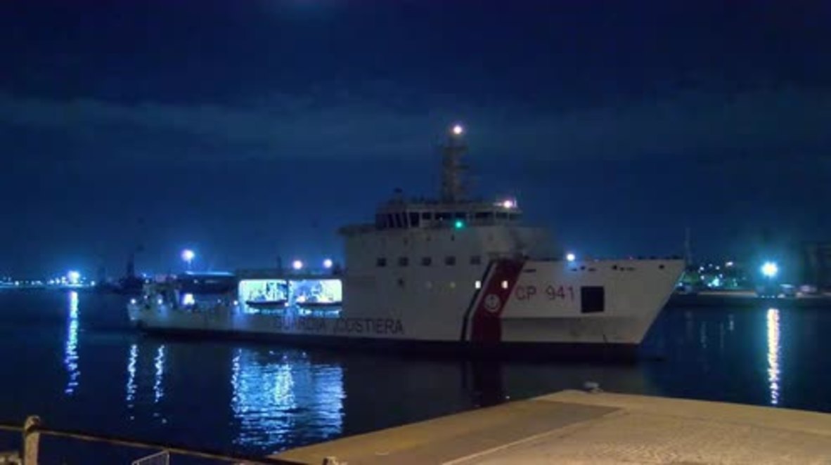 Italy: Diciotti ship with 177 rescued migrants docks in Catania