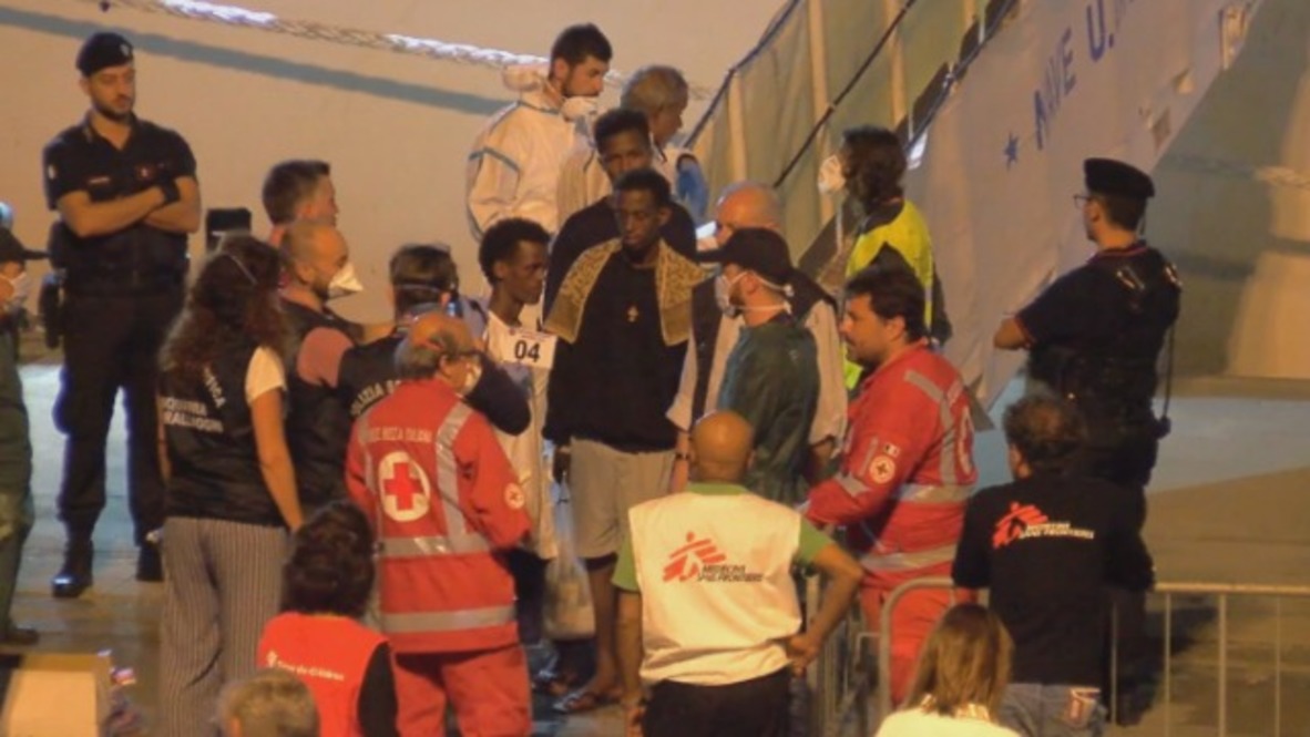 Italia: Salvini autoriza el desembarque de los 27 menores de los 177 migrantes bloqueados en el buque Diciotti