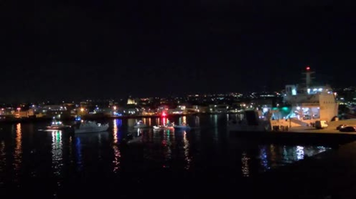 Italia: La situación de los inmigrantes a bordo del barco Diciotti provoca el enfado de los activistas congregados en Catania