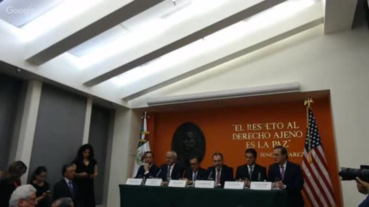 EE.UU.: El acuerdo comercial entre México y EE.UU. saldrá adelante con o sin Canadá - Ministro de Exteriores mexicano Luis Videgaray