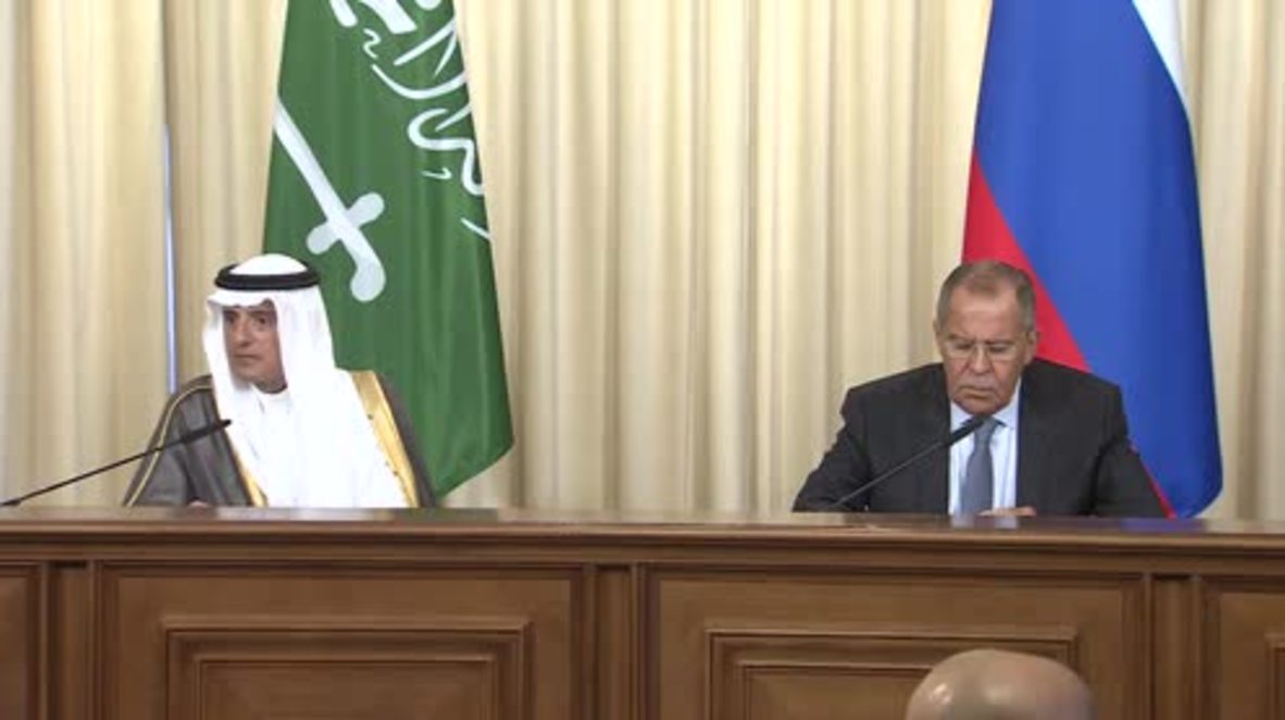 Russia: Syria dominates talks between Lavrov and Saudi FM