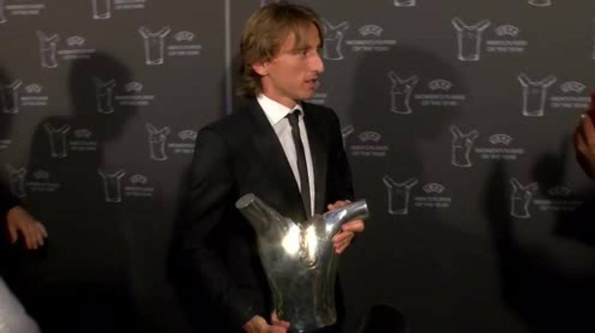 Mónaco: Modric gana el premio al mejor jugador del año de la UEFA