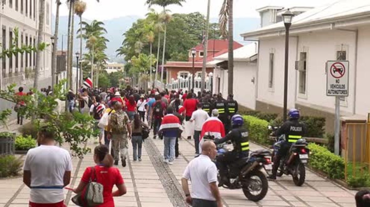 Costa Rica: Hundreds protest against Nicaraguan migrants in San Jose