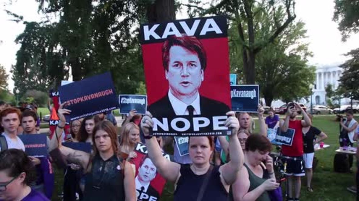 EE.UU.: Protesta contra Breet Kavanaugh, el magistrado nominado por Trump para el Tribunal Supremo