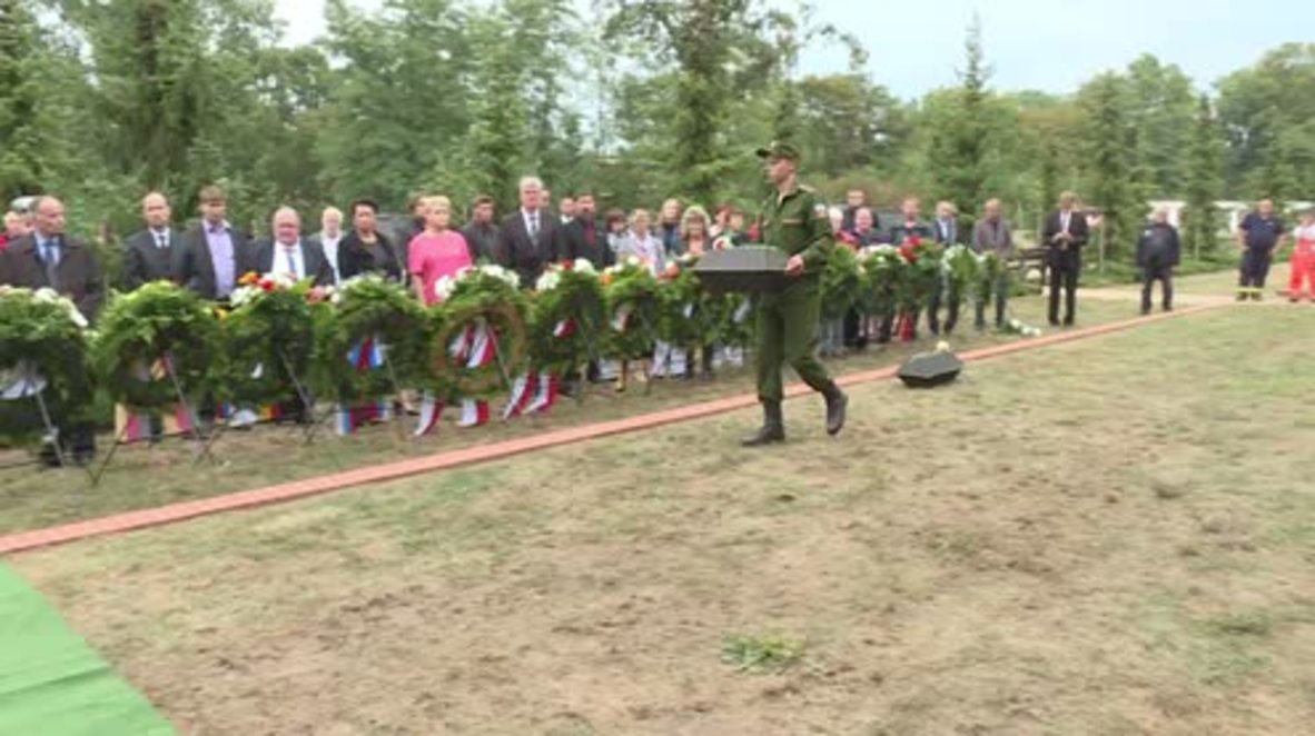 Germany: Remains of 100 Red Army soldiers buried in Lebus