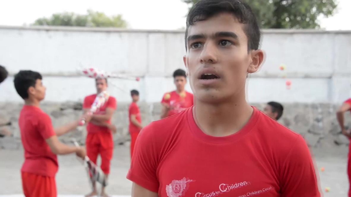 Afghanistan: War orphans find inspiration through circus act