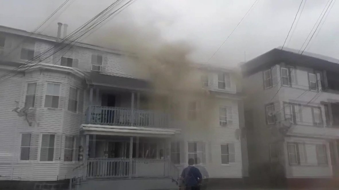 USA: Firefighters combat blaze as explosions jolt towns north of Boston