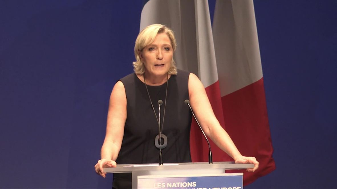 France: 'Macron isn't marching forward, he's crawling' - Le Pen launches EP election campaign