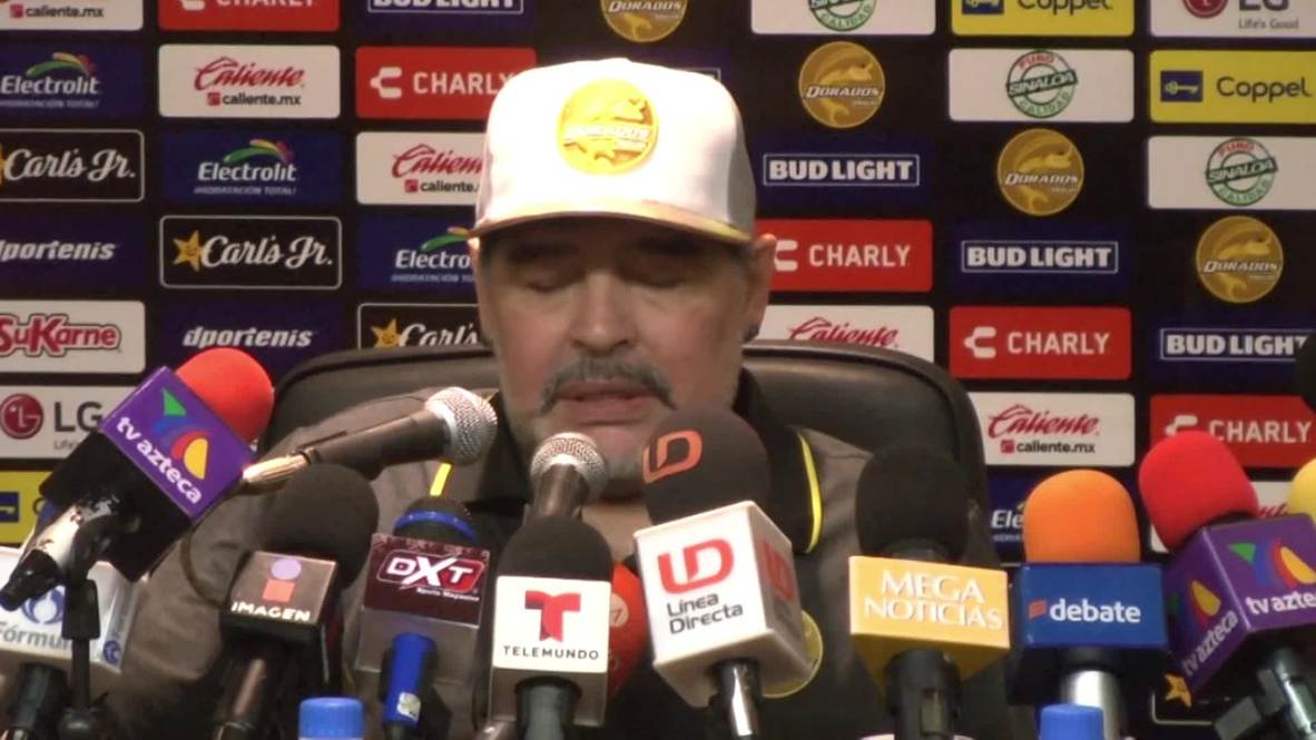México: Los Dorados de Sinaloa vencen por 4 a 1 en el debut de Maradona como director técnico