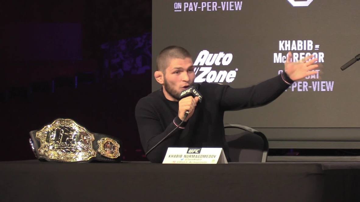 USA: Sparks fly as McGregor and Nurmagomedov spar over Putin