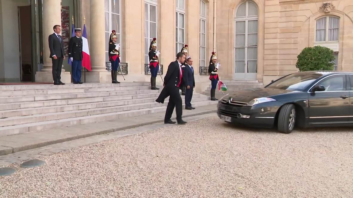 Francia: Macron recibe al líder palestino Mahmoud Abbas antes de su visita a la ONU