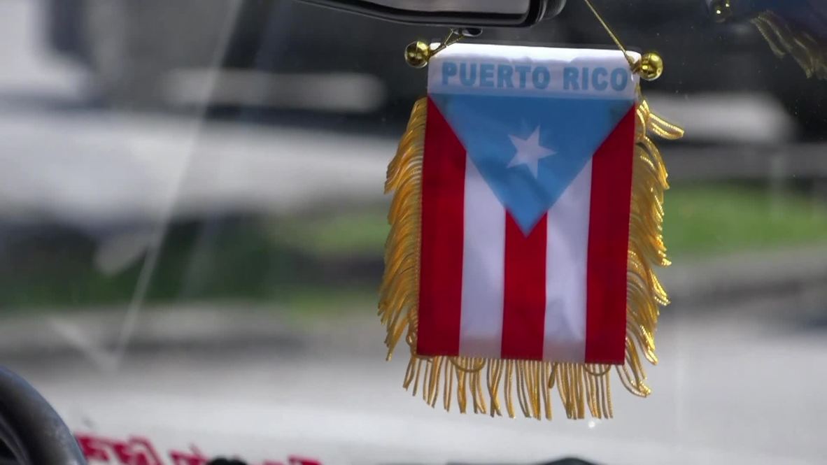 USA: Activists hold demo for hurricane-hit Puerto Rico at Mar-a-Lago