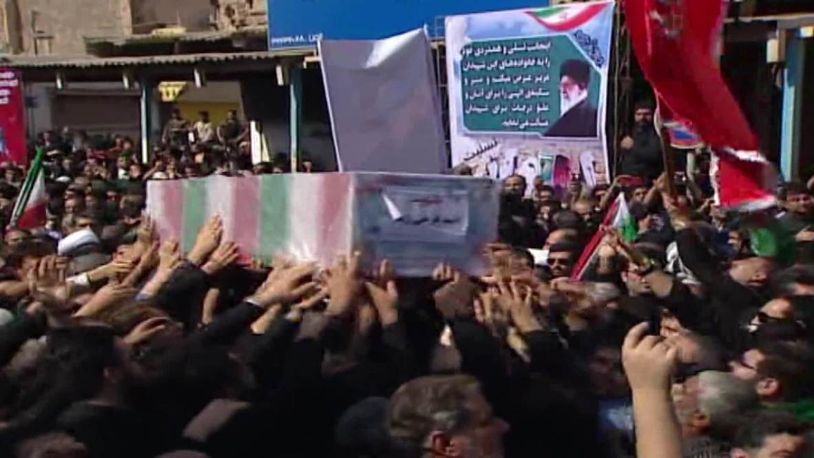 Iran: Mourners bid farewell to victims of military parade attack in Ahvaz