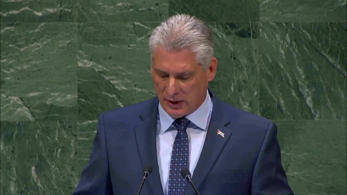 ONU: El presidente cubano Díaz-Canel critica la "política cruel" del bloqueo estadounidense a la isla