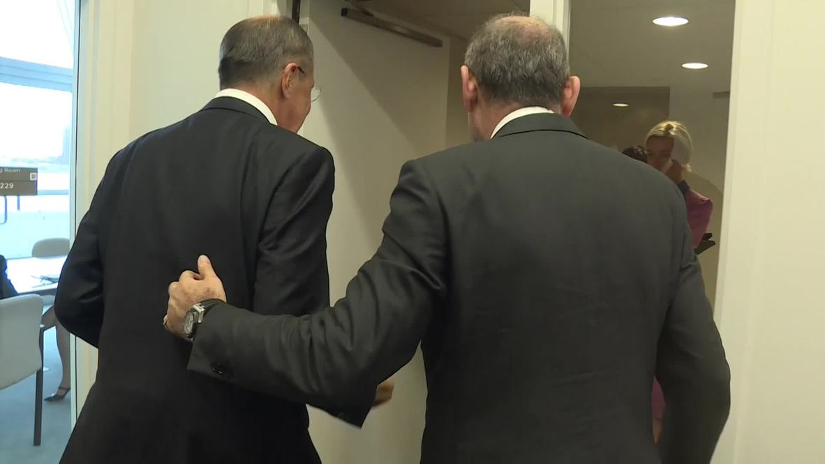 UN: Lavrov meets Jordanian FM Ayman Safadi