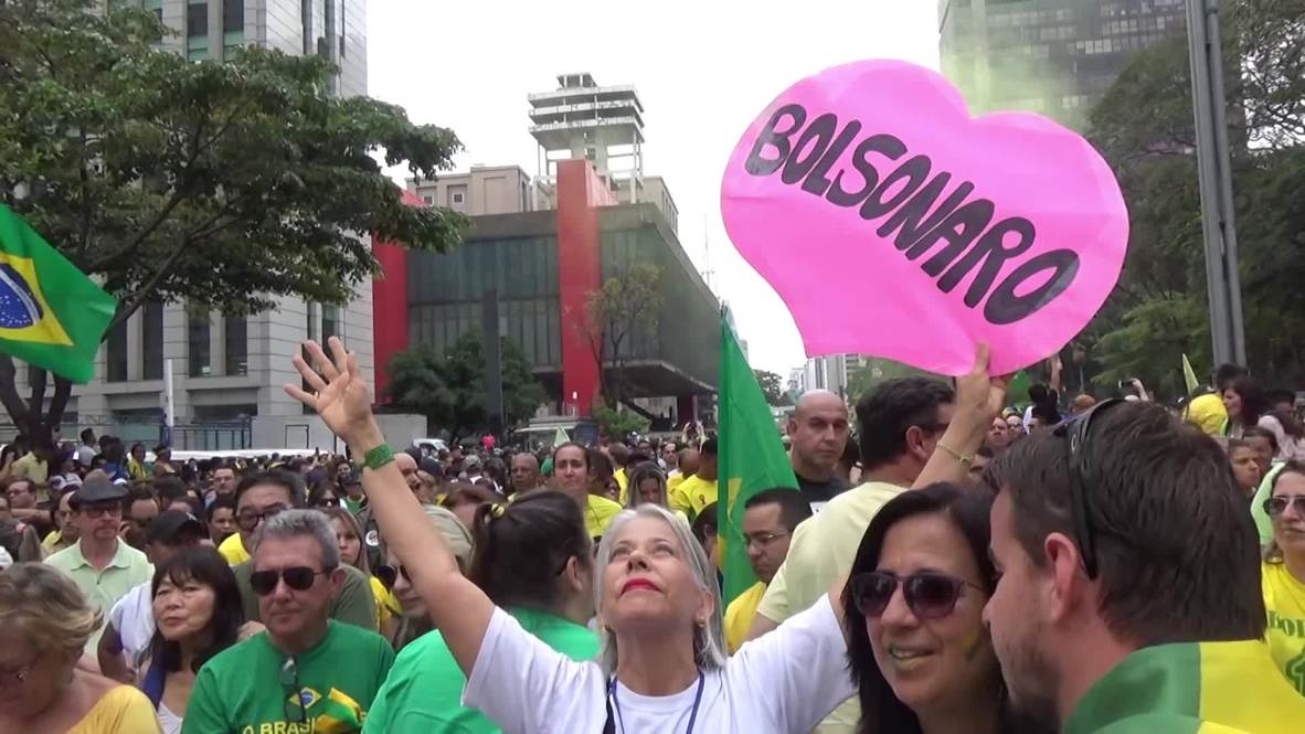 Brasil: Partidarios de Bolsonaro marchan por Sao Paulo