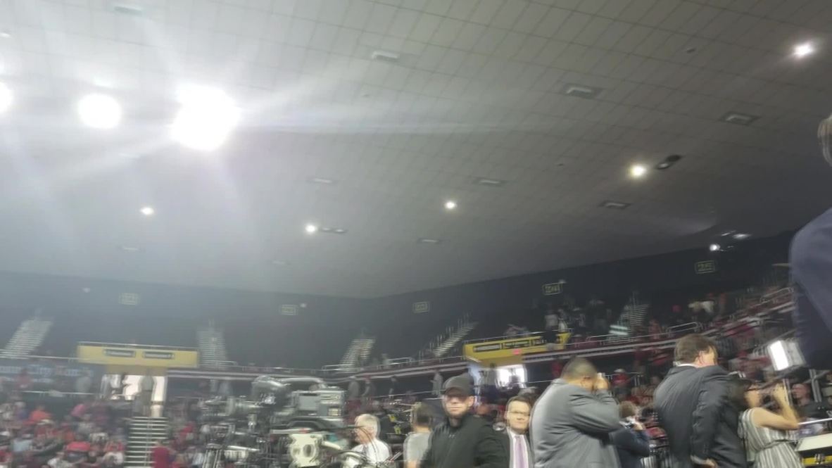 Bat spooks at Trump rally in Tennessee