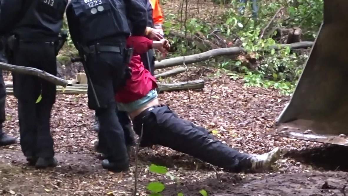 Germany: Defiant Hambach activists dragged away by police