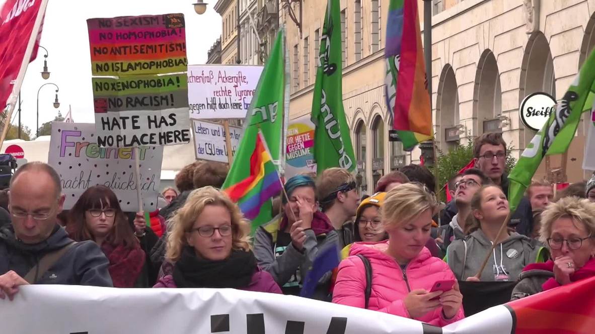 Germany: 20,000 protest ‘far-right shift’ and CSU government in Munich