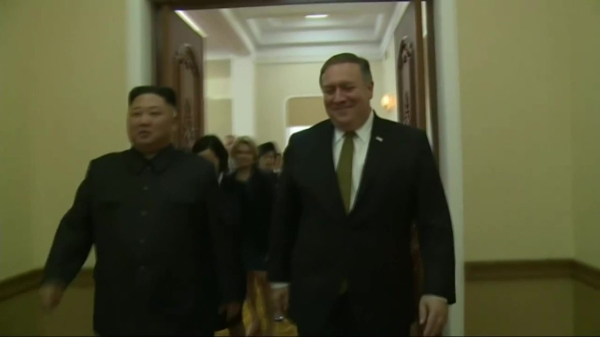 North Korea: Pompeo meets Kim Jong-Un for denuclearisation talks