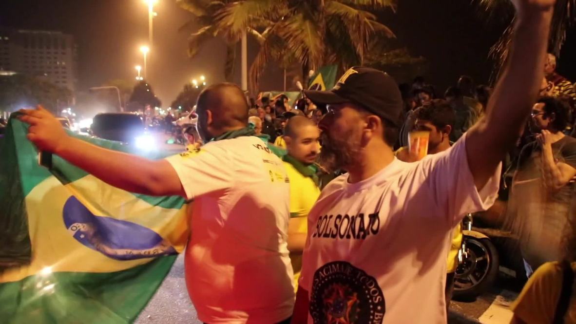 Brasil: Río celebra la victoria en las elecciones generales de primera ronda de Bolsonaro