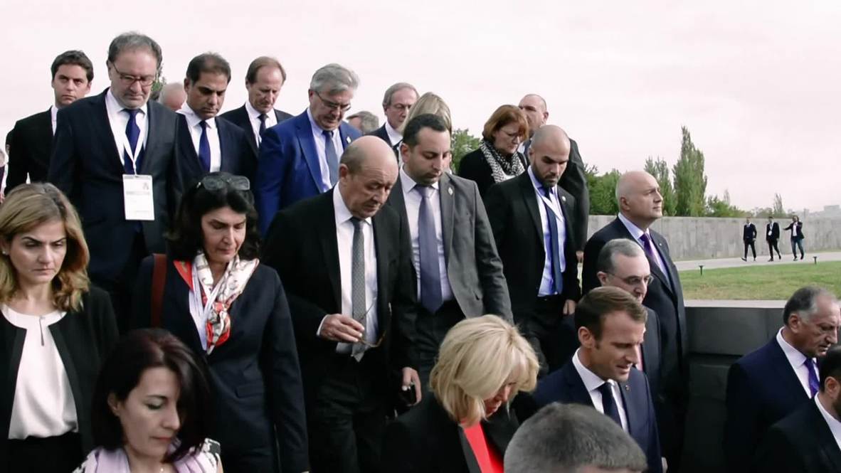 Armenia: Macron visits Genocide Memorial in Yerevan