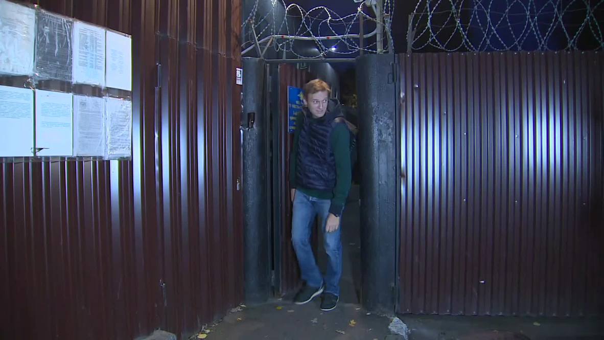 Russia: Opposition activist Alexei Navalny released from prison