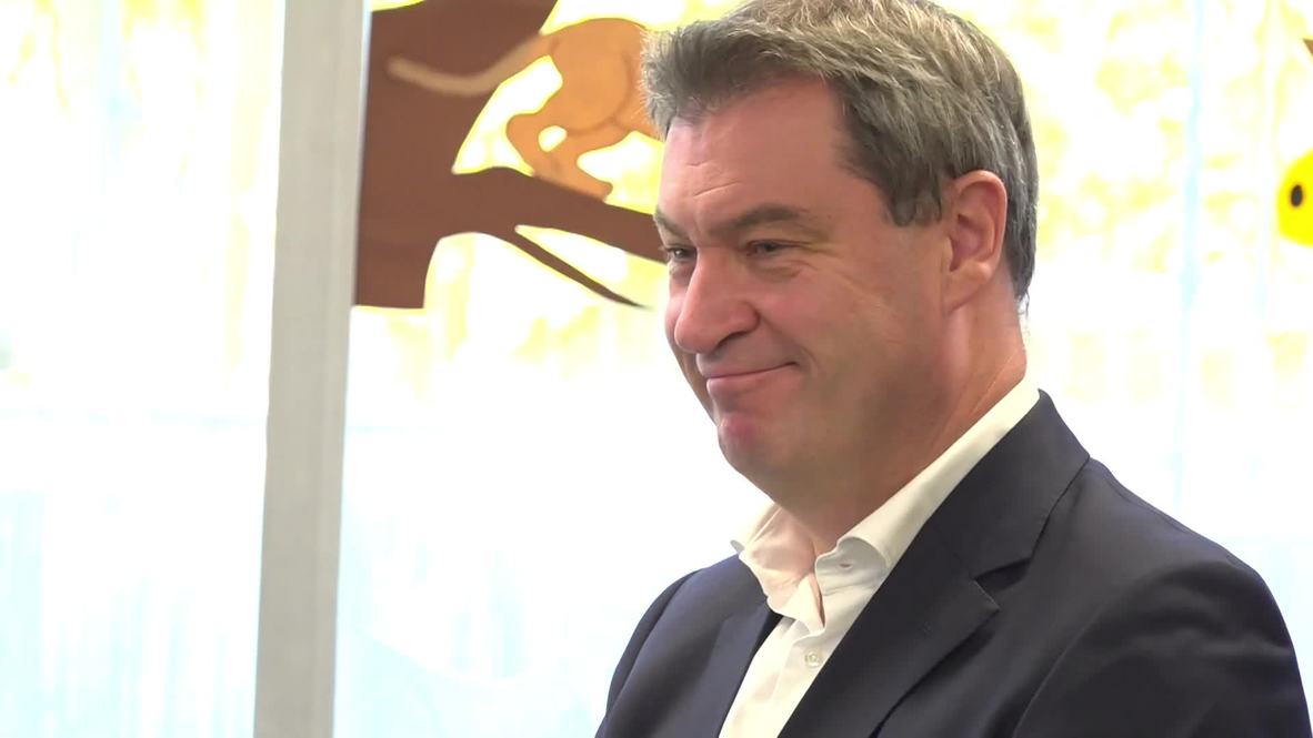 Germany: Minister President Soeder casts vote in Bavarian elections