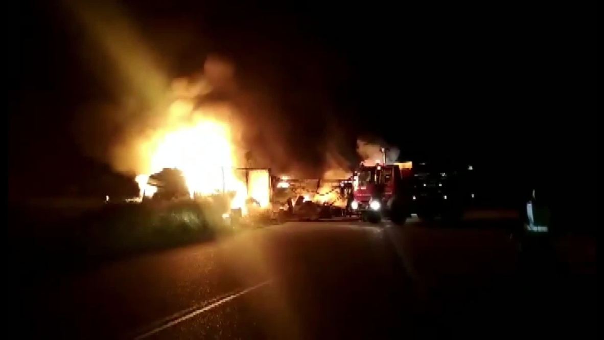 Grecia: Mueren calcinados 10 migrantes en un accidente en Kavala