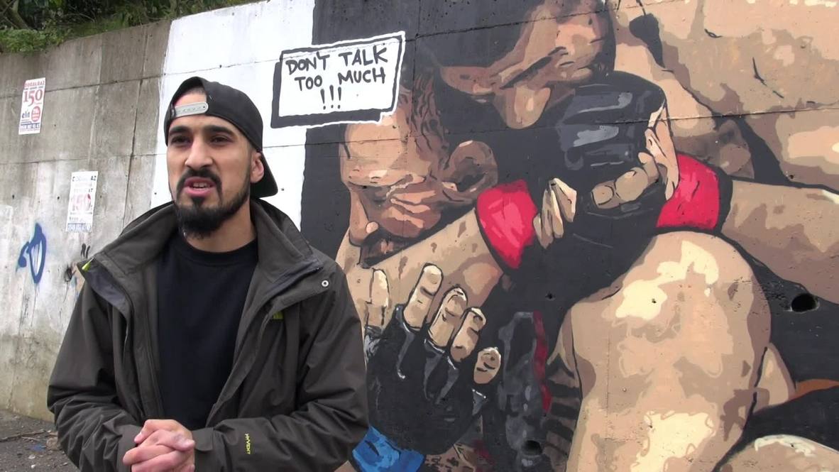 Turquía: "No hables demasiado" - Artista turco pinta la victoria de Khabib sobre McGregor