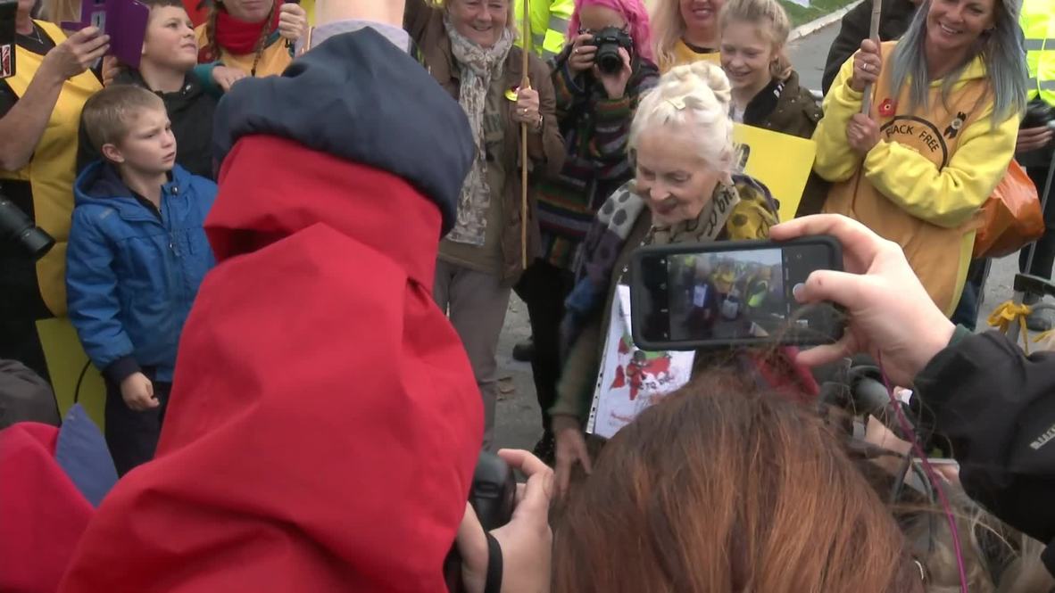 Reino Unido: Vivienne Westwood se une a la protesta contra el fracking en Lancashire