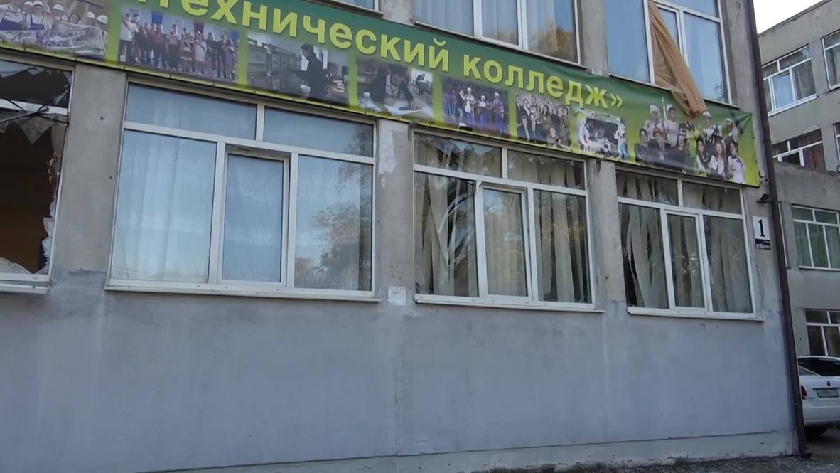 Russia: Crimean PM Aksenov visits site of Kerch college shooting