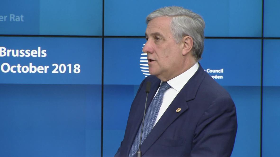 Belgium: May says UK could reach agreement on extended transition - EU's Tajani