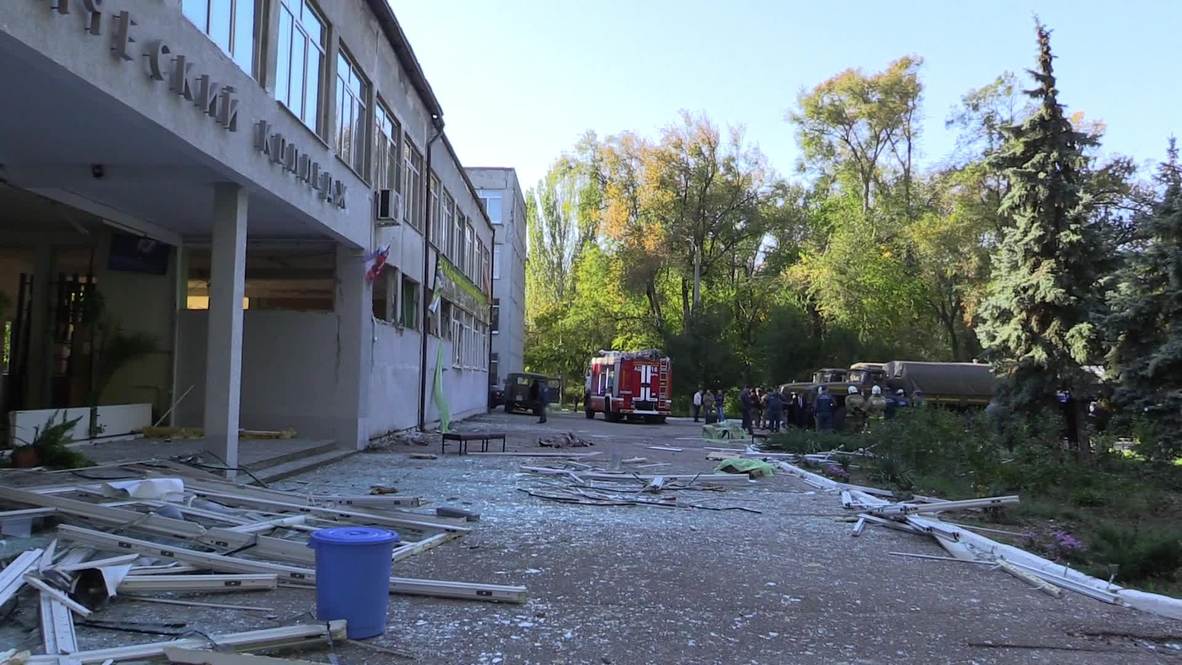 Rusia: Aulas del centro educativo de Kerch quedaron dañadas después del atentado * EXCLUSIVO *