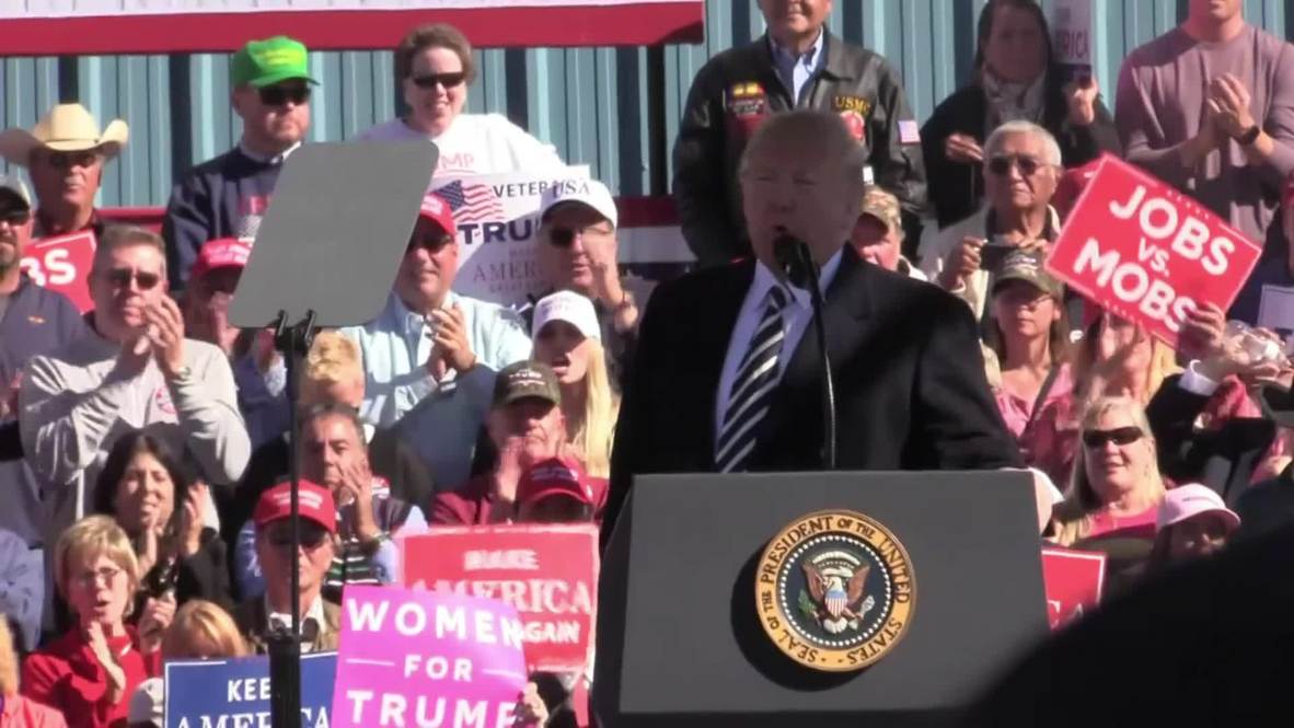 USA: Trump takes shots at Democrats and Joe Biden at Elko rally