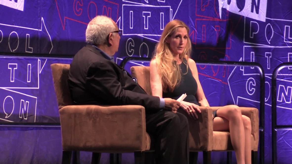 USA: Ann Coulter discusses Trump's wall, 'the illegals' at Politicon
